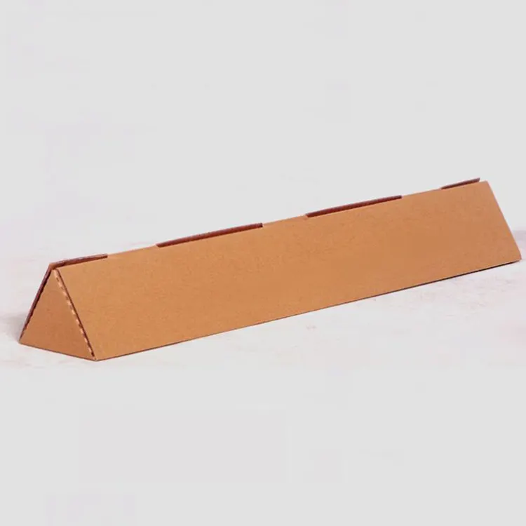 FSC-caja de tubo triangular de diseño personalizado, caja de papel corrugado de 100 cm y 120 cm