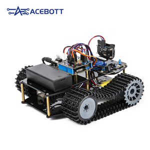 WiFi ESP32 4WD Smart Robot Tank Programmier bar für Arduino-kompatibles Kit mit Sensor modulen Coding Tutorials für Kinder Robotik