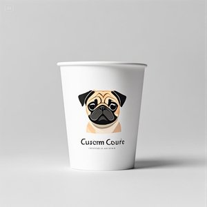แก้วกาแฟแบบใช้แล้วทิ้งพิมพ์ลายโลโก้ได้ตามต้องการ