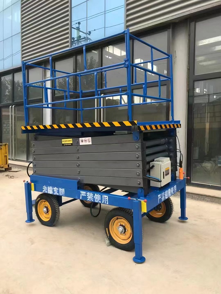 CE Mobile Scissor Lift Table Mini Hydraulic Lift Table Manual Elevator Max Wholesale Power Building
