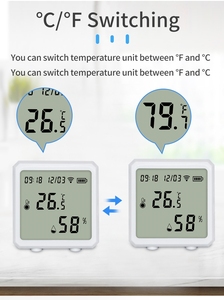 Xiuda Tuya Wifi Termómetro inalámbrico inteligente Higrómetro Wifi Monitoreo de temperatura Registrador de datos de humedad y temperatura - Product Image 5