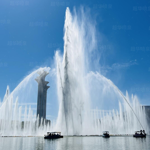 Anpassbares LED-Licht für Musik brunnen im Freien Werkseitig gesteuertes Programm für die Floating Stone Garden der Lake Water Dance Show - Product Image 1