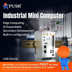 Controlador IoT expandible para ordenador integrado basado en ARM PUSR LTE CAT4 WiFi Ethernet Linux OS Edge Gateway PC industrial
