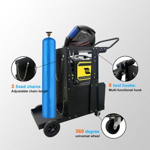 JH-Mech Mobile Welding Machine <strong>Trolley</strong> with Swivel Wheels 3-Tier Service Weld Cart with Lock Welding <strong>Trolley</strong> - Product Image 5