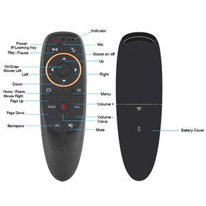 G10S hava fare sesli uzaktan kumanda 2.4G USB alıcısı ile jiroskop IR öğrenme Mini kablosuz akıllı uzaktan kumanda için Android TV kutusu - Product Image 5