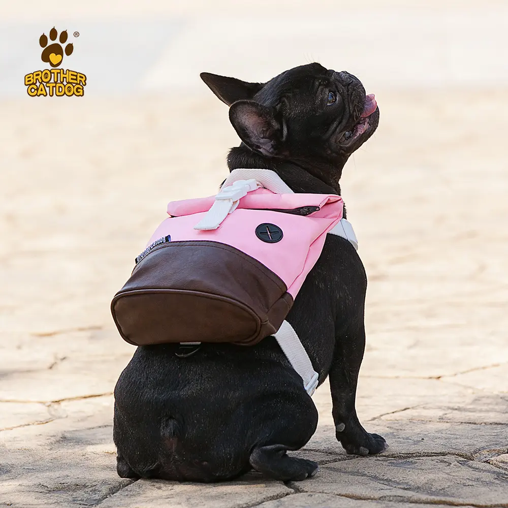 Mochila de alta calidad para perro, bolsa de caca integrada, productos para perros, venta al por mayor