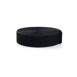 High Quality Black <strong>Hook</strong> and <strong>Loop</strong> at the One Side 25mm <strong>Hook</strong> &amp; <strong>Loop</strong> Tape Custom <strong>Size</strong> for Garment - Product Image 1