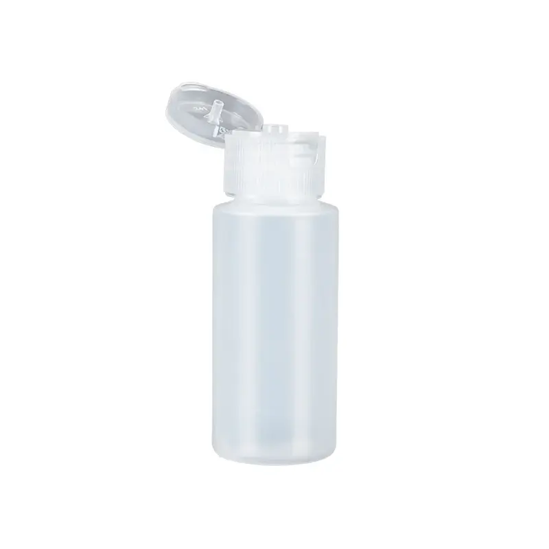 Bottiglia di plastica HDPE per spremere lozione per il corpo da 10ml 50ml 200ml con tappo a scatto liquido per lavaggio a mano