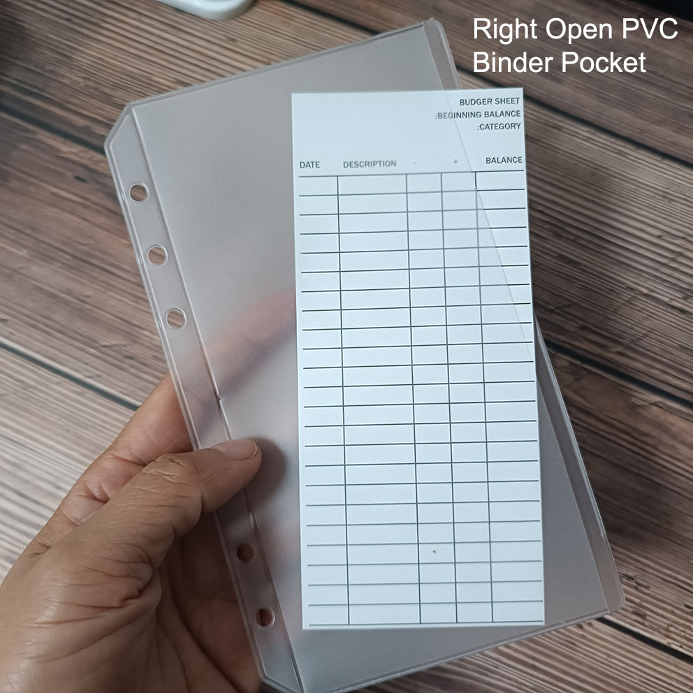 Enveloppe ouverte sur le côté transparent givré