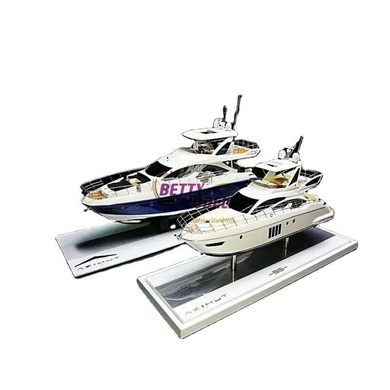 Ucuz fiyat özelleştirilmiş ölçekli gemi yat tekne modeli lüks yat ölçekli modeli
