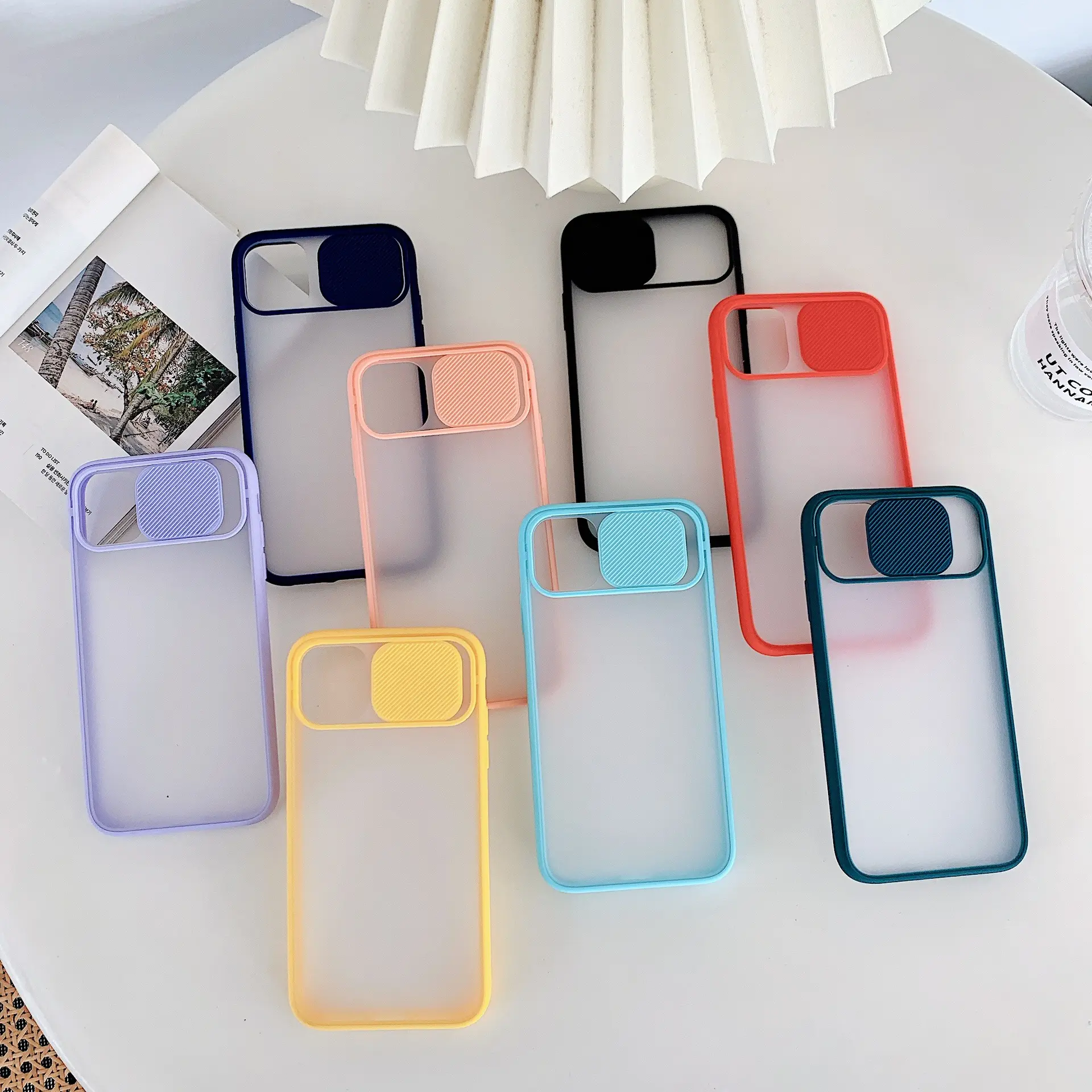 Casing Pelindung Ponsel Kamera, Pelindung Belakang Ponsel PC Keras untuk iPhone 13 12 Mini 11 Pro Max X XR XS Max 7 8 7Plus