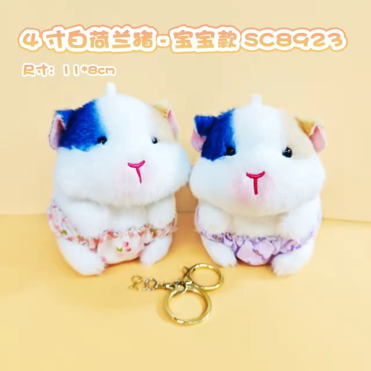 Conejillo de indias holandés blanco, versión bebé.