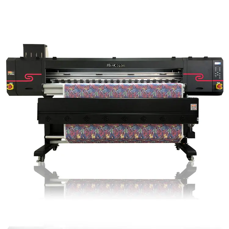 1.8m 6 adet I3200Print kafaları dijital pamuklu kumaş çarşaf boya tekstil BASKI MAKİNESİ