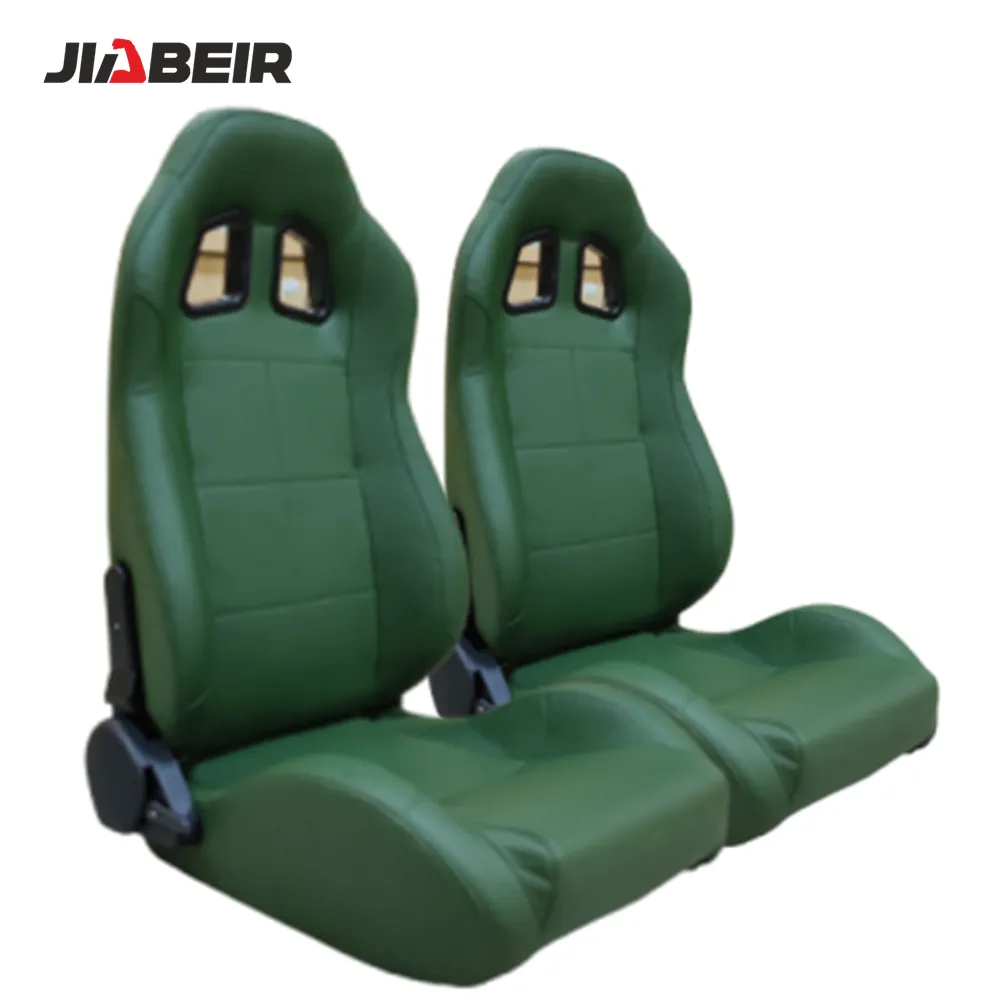 JBR1001 समायोज्य हरे रंग की चमड़े कोच खेल रेसिंग सीट