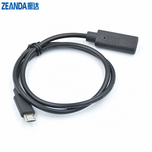 高品质微型usb 5针公到USB C型母延长线 - Product Image 4