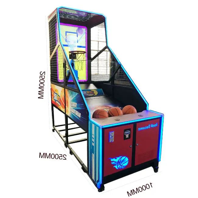 Mesin Game Menembak Basket Jalanan Hoop Dream Basketball dengan Monitor 55 Inci dan Animasi 3D untuk Pusat Mesin Permainan