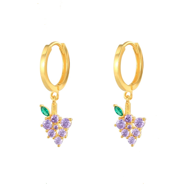 Boucle d'oreille de raisin