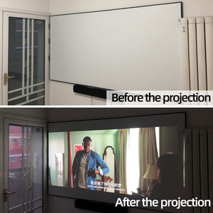 Pantalla de proyección de largo alcance para cine en casa, marco fijo, proyector, 100, 120, 150 pulgadas, 4K, HD, ALR - Product Image 5