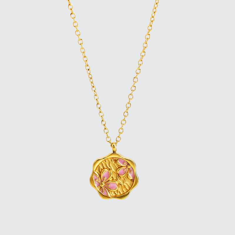 Chapado en oro Enamel-18K