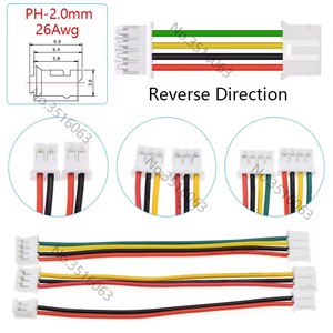 Connettore Micro JST PH 2.0mm maschio/femmina con cavo 100/200/300mm cavo 2/3/4/5/6/8/10P Pin Jumper Line per Arduino - Product Image 1