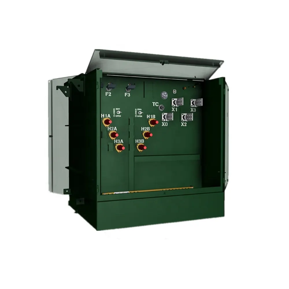 Transformador de distribución eléctrica compacto monofásico de 167 kVA 5kva Transformadores montados en almohadilla