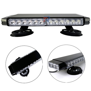 13 inç 30W kısa çift sıralı araba LED uyarı çakarlı lamba Bar Mini 4 taraflı otomatik tavan yanıp sönen ışık ile 2 3 4 5 6 7 8 grupları - Product Image 3