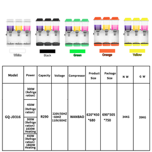 GQ-JD316 رخيصة البسيطة عصير موزع المشروبات آلة/مختلط الفواكه عصارة/آخر مزج موزع - Product Image 5