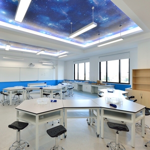 Trường Trung Học Khoa Học phòng thí nghiệm đồ nội thất bàn làm việc trường học lục giác phòng thí nghiệm bàn làm việc phòng thí nghiệm bảng - Product Image 4