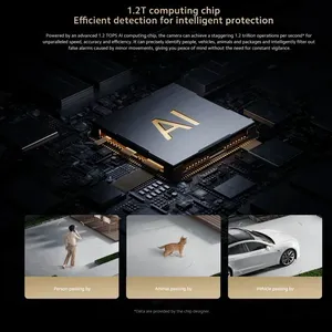 2.5K F1.6 diyafram WIFI Mijia açık kamera BW500 ile 5W GÜNEŞ PANELI tam renkli gece görüş için Xiaomi APP kontrolü - Product Image 6
