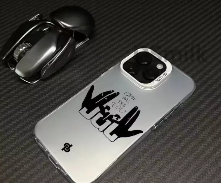 Carcasa plateada colorida - Blanco - Gestos lbv219