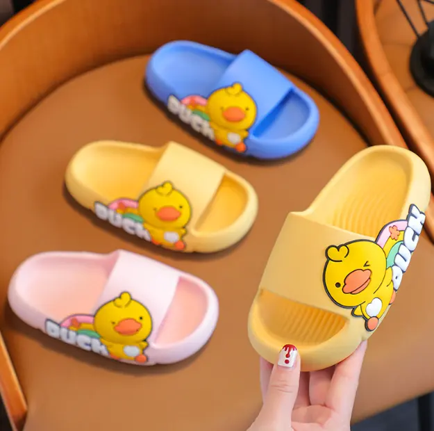 New children's slippers for home non-slip soft bottom bath slippers