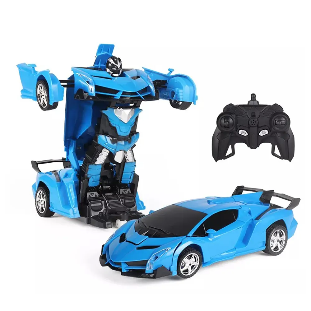 Автомобиль-трансформер HW, робот-трансформер с одной кнопкой, игрушечный автомобиль-трансформер для детей, 1:18