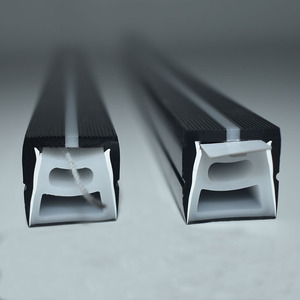 White Black Wall Ceiling 30x20mm Neon Cover Diffuser Silicon Profile <strong>Led</strong> for Double Low 15mm PCB <strong>Led</strong> Strip - Product Image 2