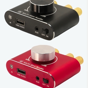 X50H蓝牙兼容功率放大器50Wx2 TPA3116D2芯片，带蓝牙兼容/带遥控器的USB输入 - Product Image 1