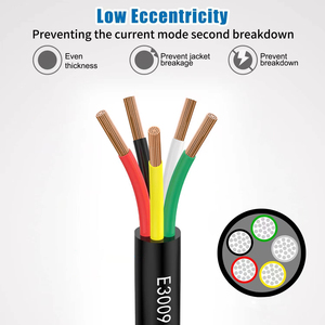 UL2464 PVC kablo telleri 20/16AWG-300V bakır elektrik teli ile 2/3/4/5/6 çekirdek bakır telli çıplak elektronik teller kablo