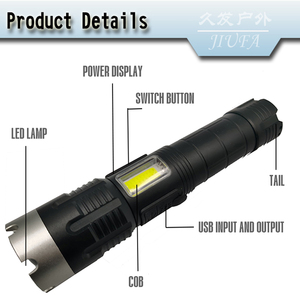 Not licht lampe, leistungs starke wiederauf ladbare LED-Taschenlampe, funktionelle Taschenlampe - Product Image 3