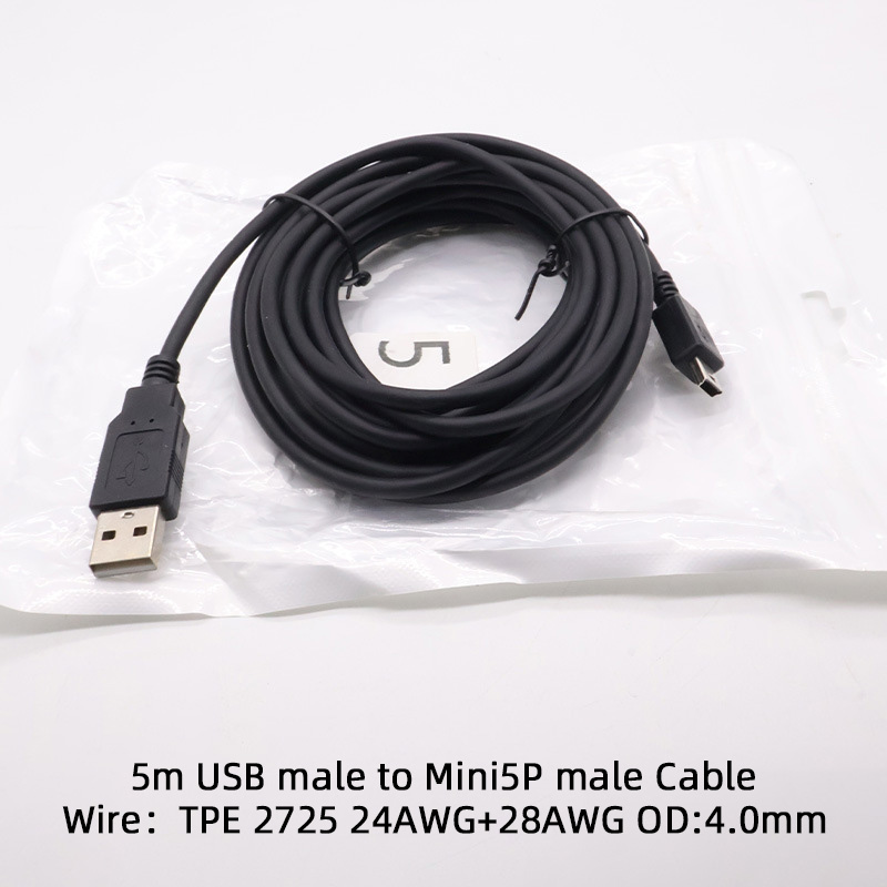 Cable USB macho a Mini5P macho de 5 m