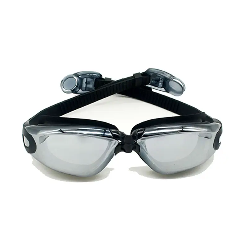 कस्टम वयस्क पानी के खेल सिलिकॉन लोगो तैरना काले चश्मे विरोधी कोहरे तैराकी Googles