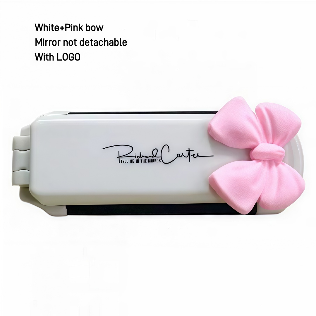 Noeud blanc + rose / Non détachable / avec LOGO