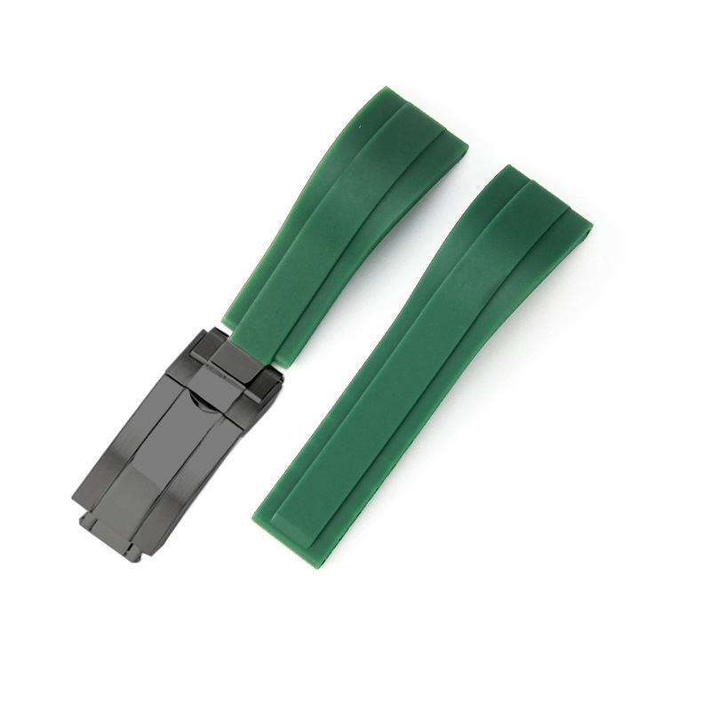 Green band-black buckle