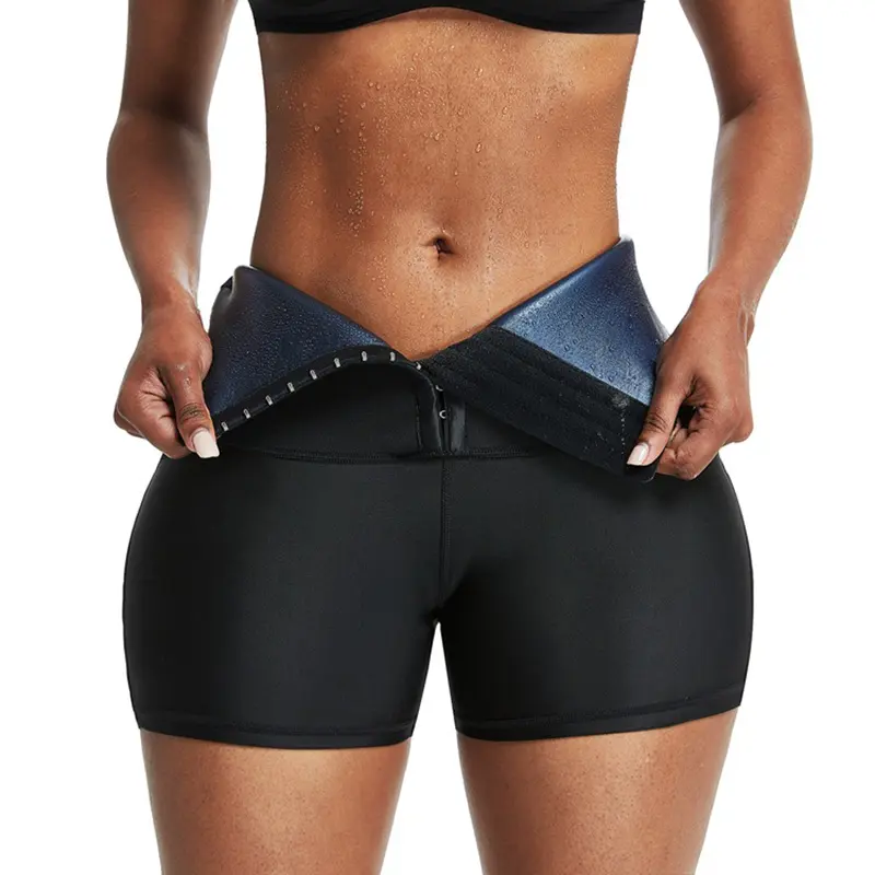 Calças de sauna para mulheres, calças modeladoras de cintura para perda de peso e controle de cintura, modelador de quadril e gordura queima na barriga