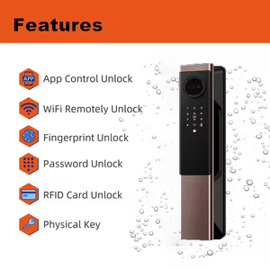 Tuya interfono Video controllato da APP 3D Face Camera Smart Lock con chiave digitale con Password Card per porta di vetro - Product Image 2