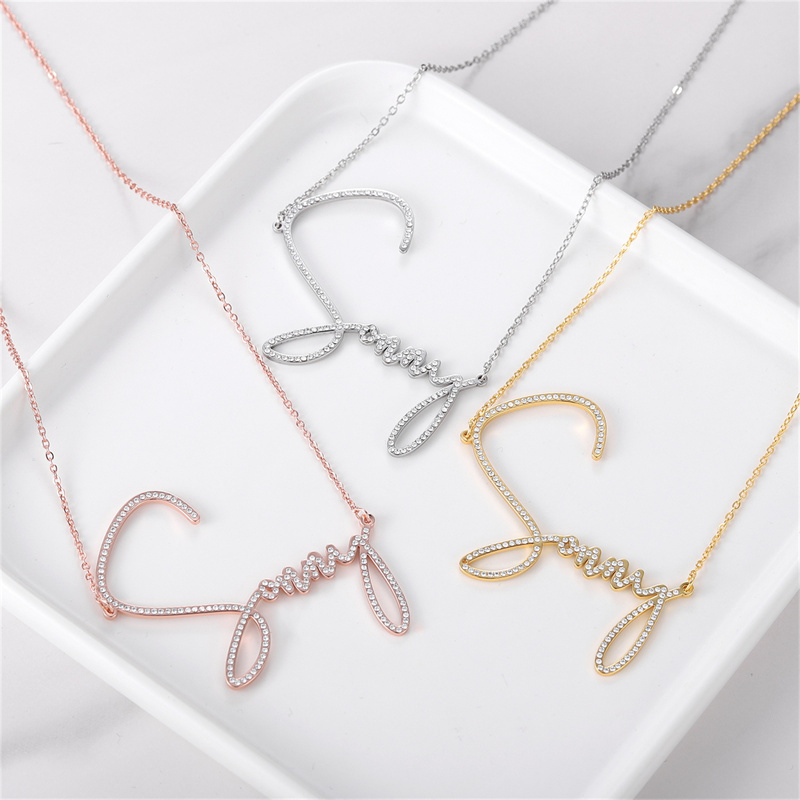 Lettera completa diamante-oro