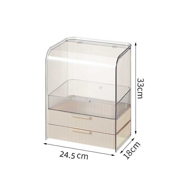 Small cosmetic case (cream color)