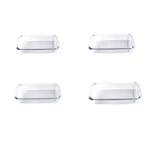 Thiết lập 3 sức đề kháng cực Borosilicate Lò nướng thủy tinh tấm hiện đại 4 kích cỡ bakeware cho nhà bếp ngoài trời cắm trại lò món ăn-hình bầu dục - Product Image 2