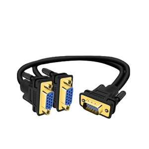 VGA3 + 6 1 a 2 Cable divisor Cable macho a hembra Una entrada Dos salidas Pantalla dividida Misma pantalla TV Cable de pantalla de computadora