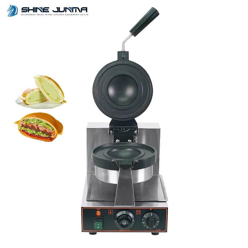 Burger Krapfen Warmer Panini Gelato Press Sandwich Mini Waffle Maker Machine Fazendo fabricante de waffles belga Fabricante de waffles comercial