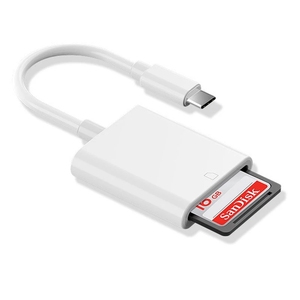 适用于iPhone的Usb C sd卡读卡器类型C至sd卡摄像头读卡器适配器转换器 - Product Image 1