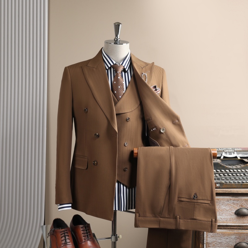 8063 Sugar brown (suit + vest + pants)