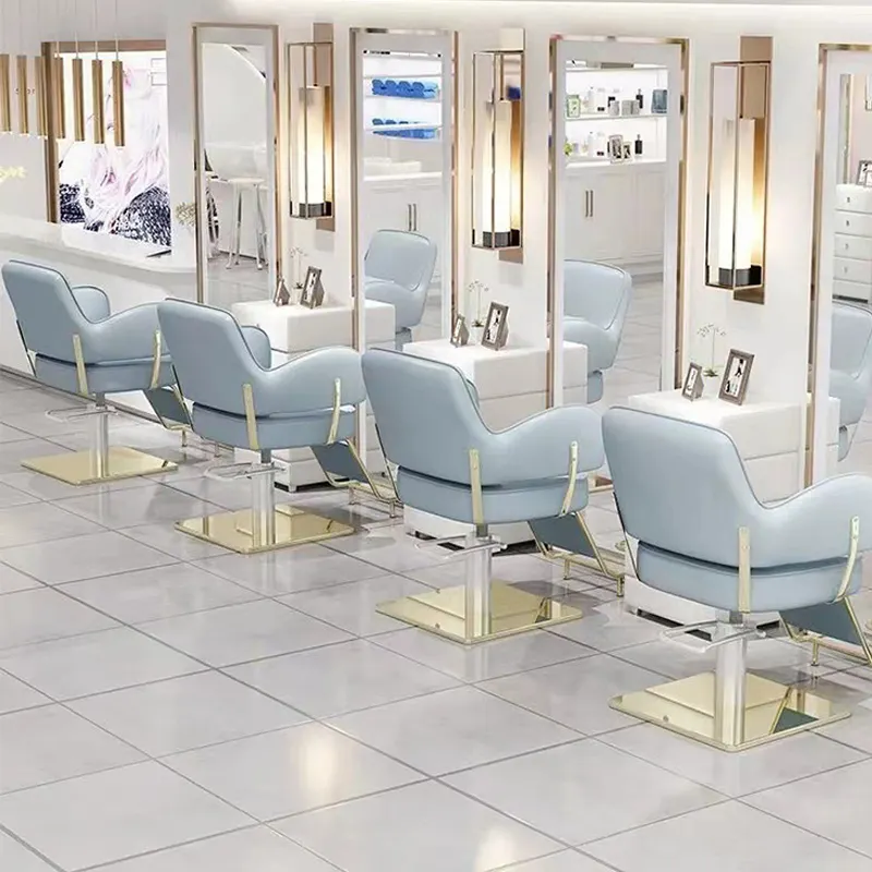 Cadeira de cabeleireiro clássica para salão de cabeleireiro, cadeira de barbeiro para barbearia